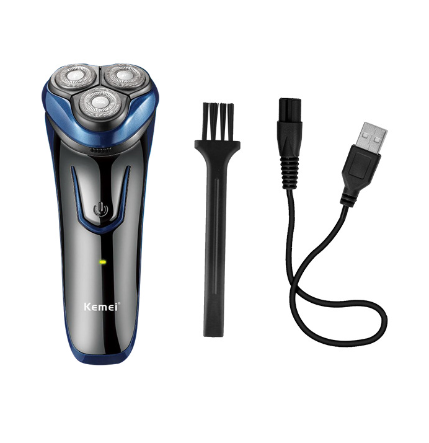 Top Sale Kemei KM-2807 Wet And Dry 3 Head Electric Shavers Rechargeable Men&#039;s Razor Shaving Cordless Rotary