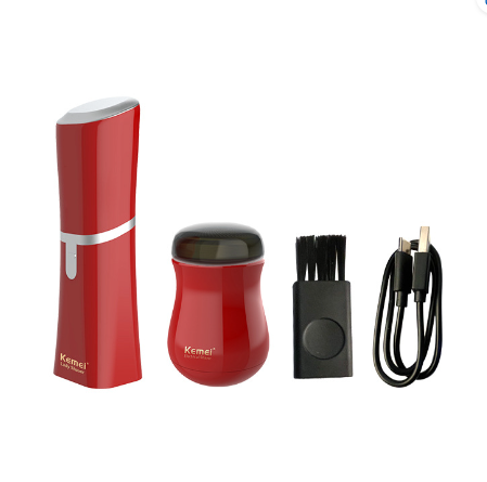 Waterproof Usb Charging Gift Box Packaging Shaver Kemei Km-Rs91&amp;Km-Rl6002 Removable Battery Led Mini Ladies Shaver