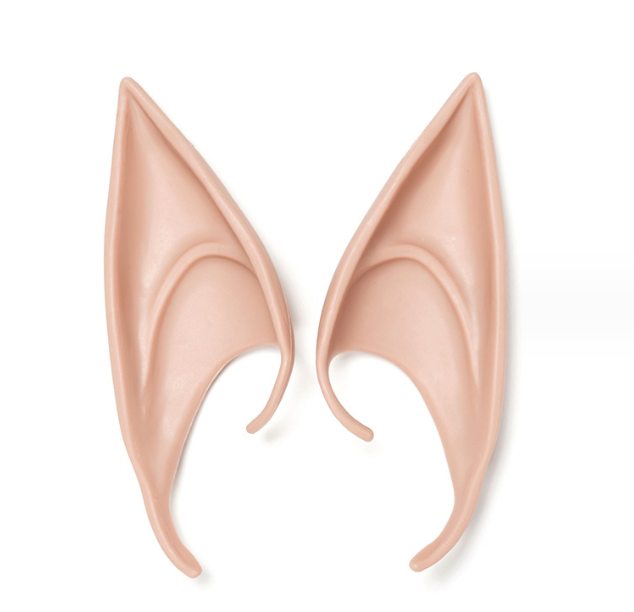 [Halloween Sale]Halloween elf ears cos props Avatar elf ears vampire false teeth goblin goblin fake ears