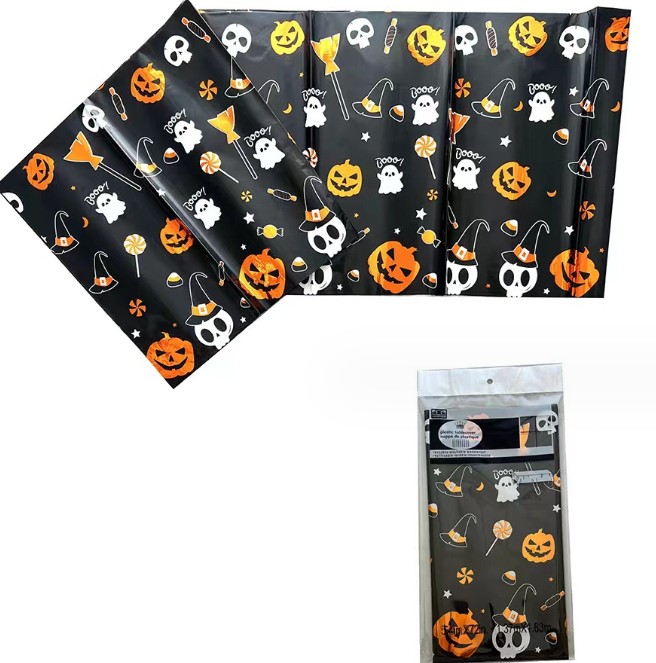 [Halloween Sale]Disposable Party Aluminum Halloween Tablecloths