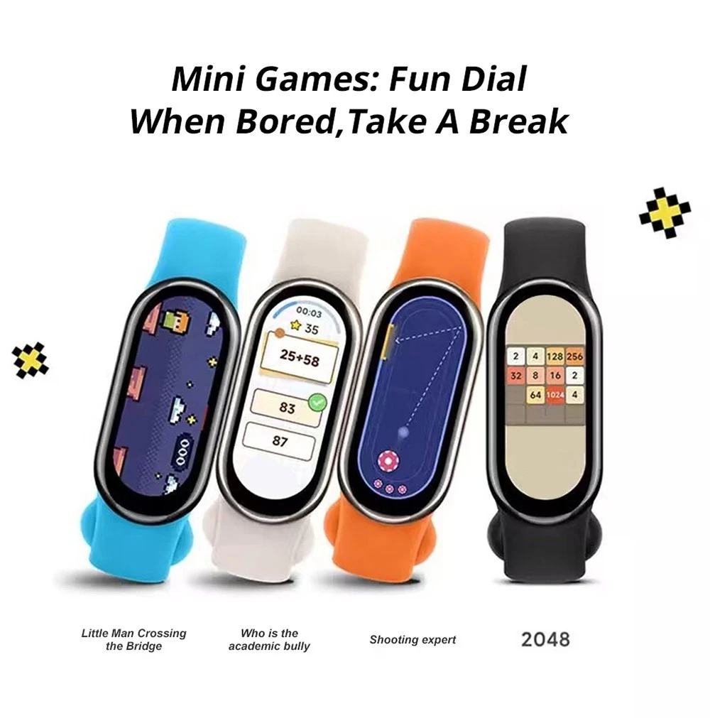 Global Version Xiaomi Mi Band 8 Smart Bracelet 1.62&#039;&#039; AMOLED Screen Blood Oxygen Heart Rate Monitor, Fitness Tracker, without  NFC