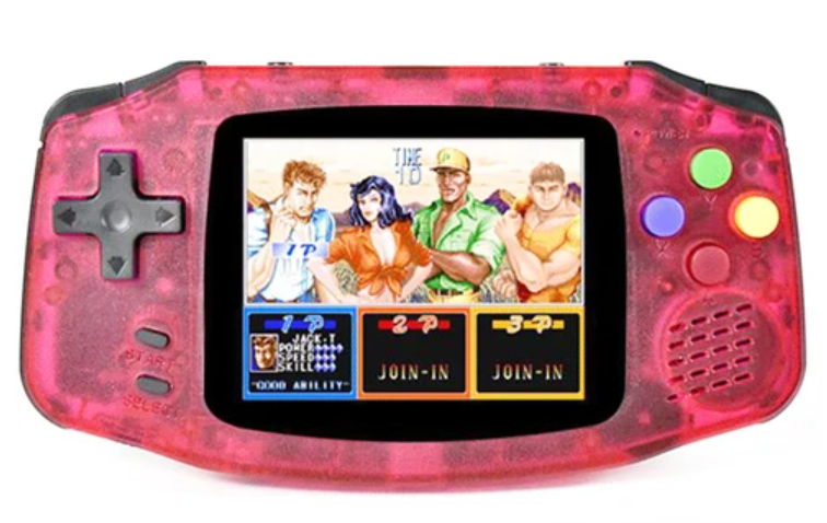 Powkiddy A30 Retro Handheld Game Console 2.8 Inch IPS HD Screen 1200mA 32GB Built-In 4000 Games Supports Adding ROM
