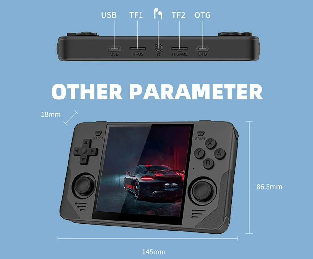 Powkiddy RGB30 Handheld Game Console Open Source Linux 16GB + 64GB TF Card, 5G WiFi