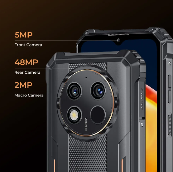 Oukitel WP28 Rugged Smartphone 6.52‘&#039; HD+ 10600mAh 8GB+256GB Android13 Mobile Phone 48MP Camera Cell Phone