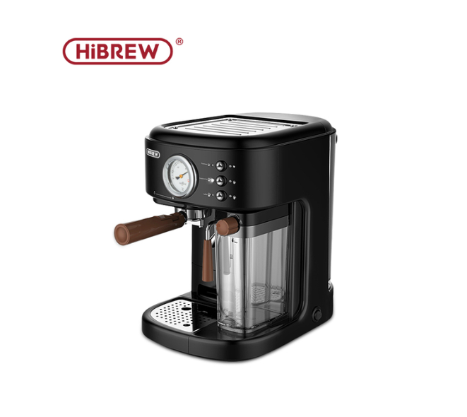 HiBREW Fully Automatic Espresso Cappuccino Latte 19Bar 3 in 1 Coffee Machine Automatic hot milk froth ESE pod&amp;Ground Coffee H8A
