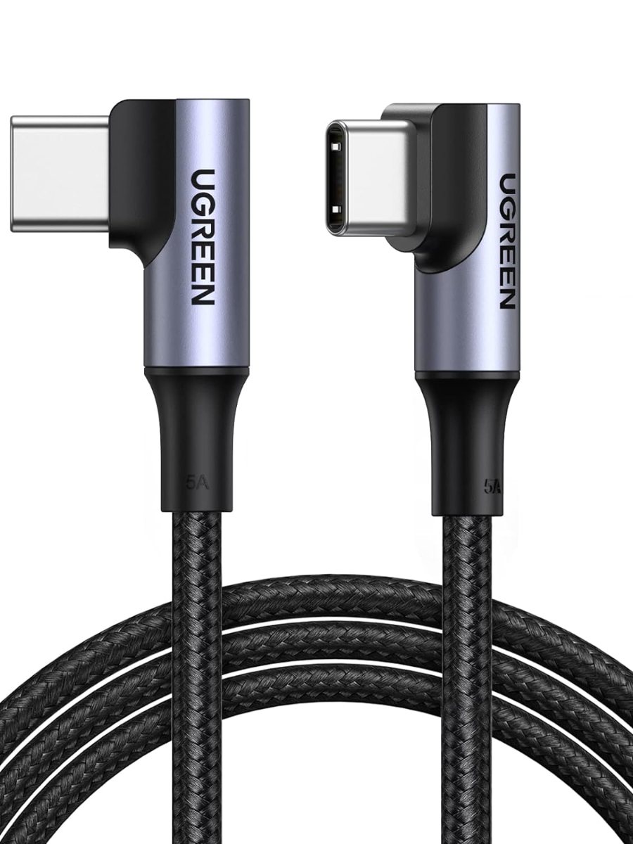 UGREEN 100W USBC to USBC Cable 90 Degree Type C Cable for iPhone 15/15 Plus/15 Pro/15 Pro Max/MacBook Pro 2022/iPad Pro 2022/Elitebook/Dell XPS/Galaxy
