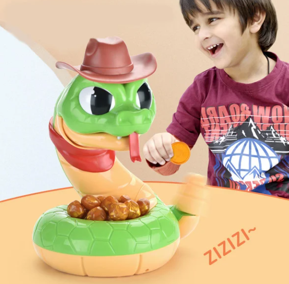 Electric tricky and scary rattlesnake toy