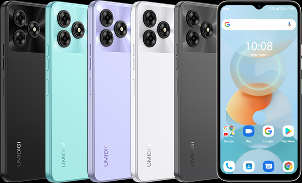 UMIDIGI G5A Mobile Phone(2023),Android 13 SIM Free Unlocked Smartphone,8GB+64GB/1TB Extension,6.52HD+Screen,5000mAh Battery Type-C,13MP Camera,4G Dual
