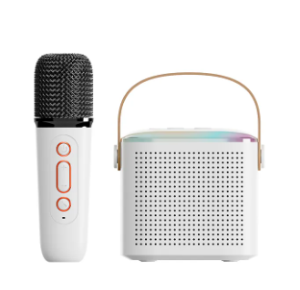 VIMAI 2023 New Home Theater Speaker RGB Light Karaoke Speaker With Wireless Microphone for Singing and speaking