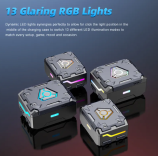 Comfortable Stereo Bt Gaming Headphones 13 Rbg Lights Wireless Charging With Dongle In Ear Headphones