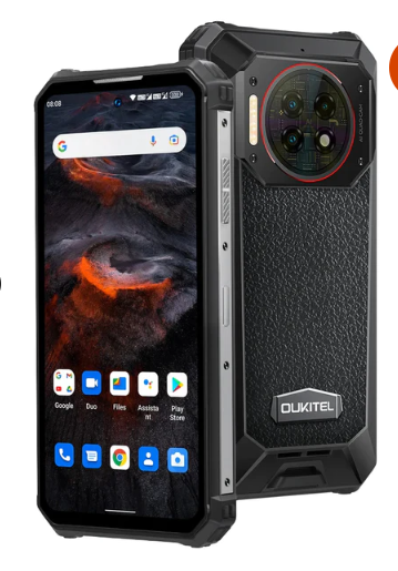 Oukitel WP19 Pro 6.8-Inch 64MP Camera 22000mAh Battery 33W Fast Charge Rugged Phone (8+256GB NFC)