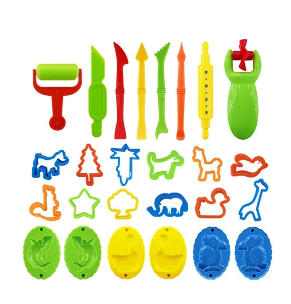 26 pieces/set children’s play house toys DIY clay mold set