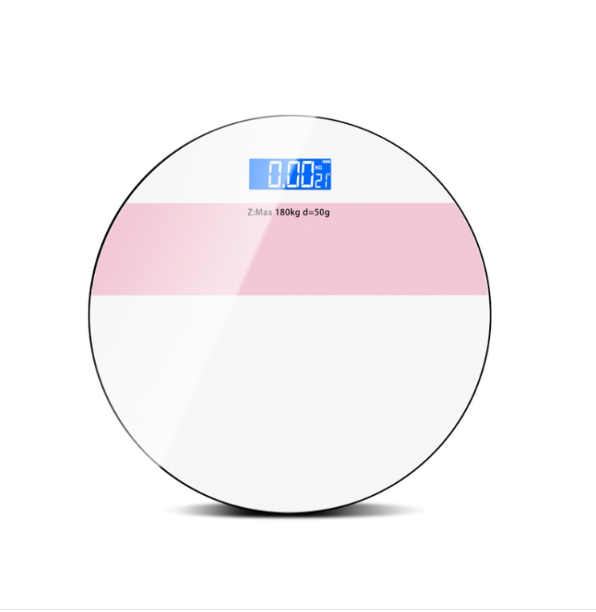 Human body weight scale USB home body fat scale battery model (white powder)