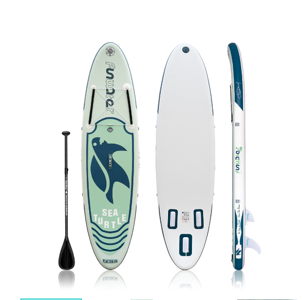 SEA TURTLES 10&#039; INFLATABLE PADDLE BOARD