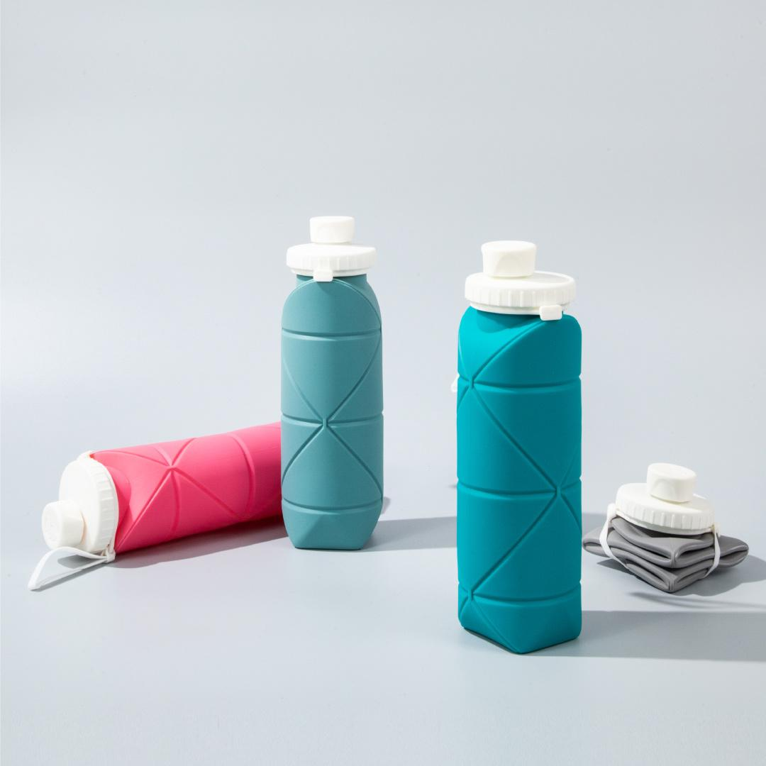 xiaomi youpin Folding water cup silicone sports picnic cup portable mountaineering outdoor anti-fall high temperature resistant kettle 600mL