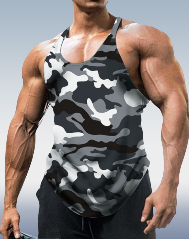 Men&#039;s Light grey Camo Sport Vest