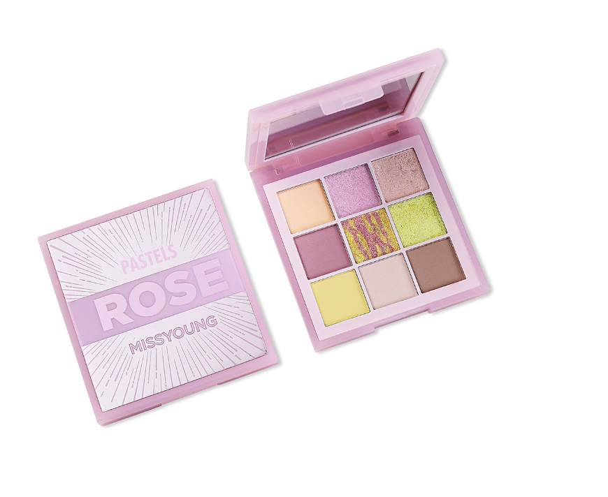 MissYoung Makeup 9 Neon Colors Colorful Vegan Eye Shadow Eyeshadow Palette