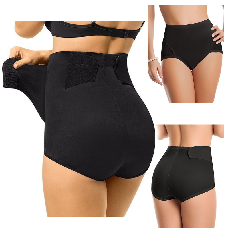 Double Strength Tummy Pants Velcro Postnatal Shapewear butt lifter Women&#039;s Plus Size Hip Lift