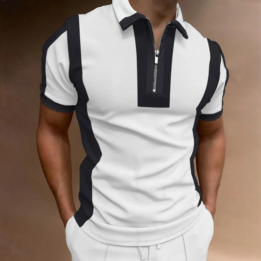 Men&#039;s Casual Printed Short Sleeve POLO T-Shirt