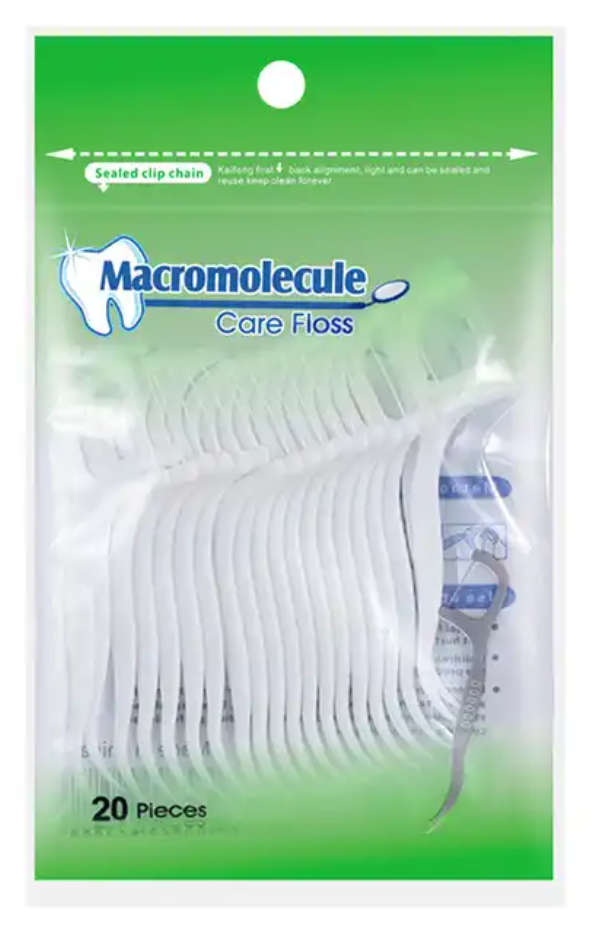 Private Label High Quality 20 pcs Bag Packing Dental Floss Toothpicks Wholesale Cheap Dental Floss