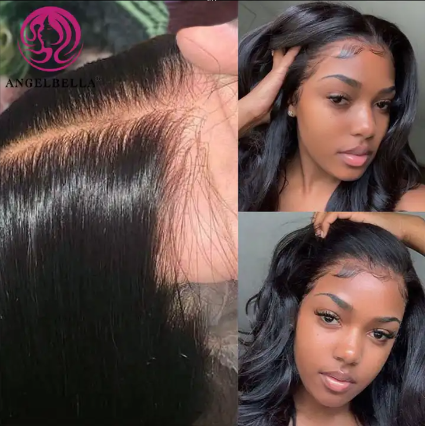Raw Brazilian Virgin Human Hair Loose Deep Wave Hd Full Lace Front Human Hair Wig Transparent Lace Frontal Wig For Black Wome