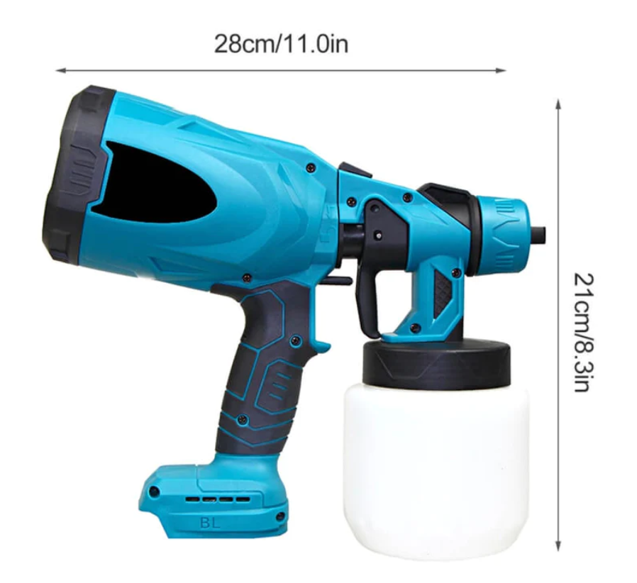 High-pressure Cordless Paint Sprayer with 2 Batteries
