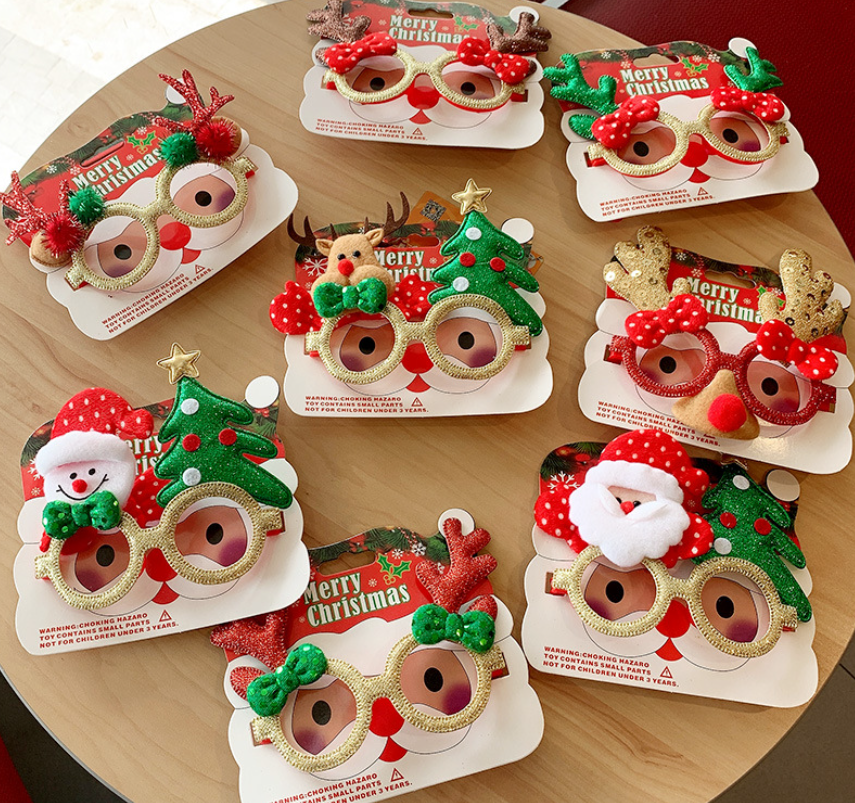 Christmas eyeglasses frames female elk quirky gifts frames wholesale Christmas students dress up gifts party decorative mirror