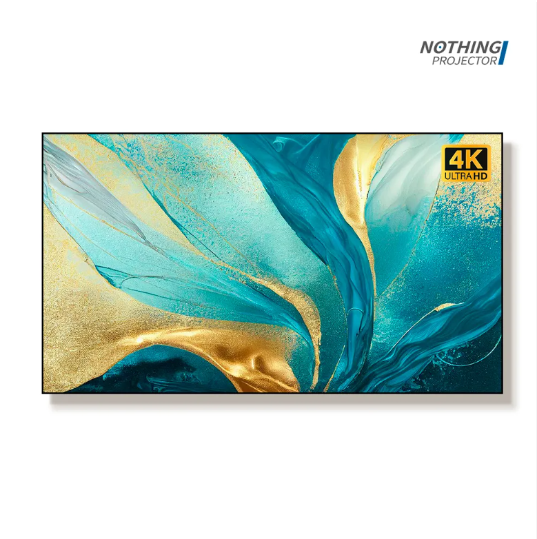 NP Black Series CBSP CLR 100 Inch ALR Floor Rising Screen Motorized Projector Screen Short Throw Projector Screen