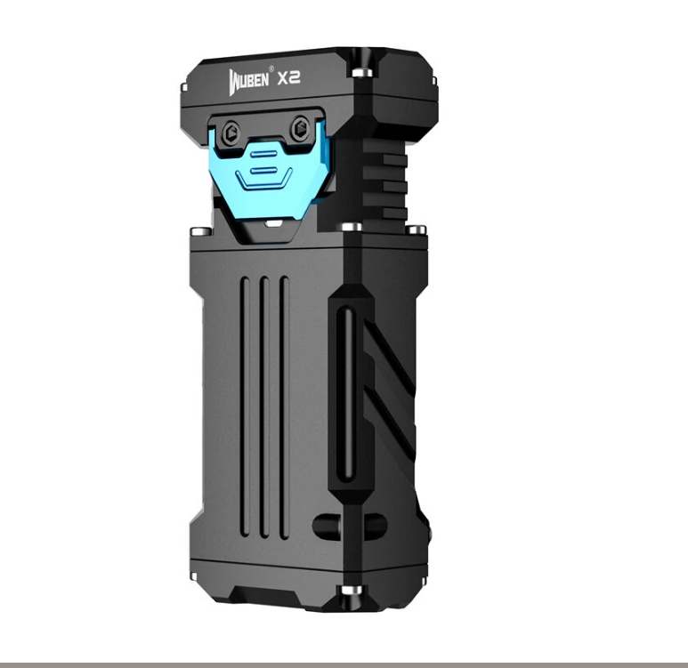WUBEN X2 2500LM Flashlight Type-C Rechargeable Ultra-Compact 6 Light Modes Torch Light - Black