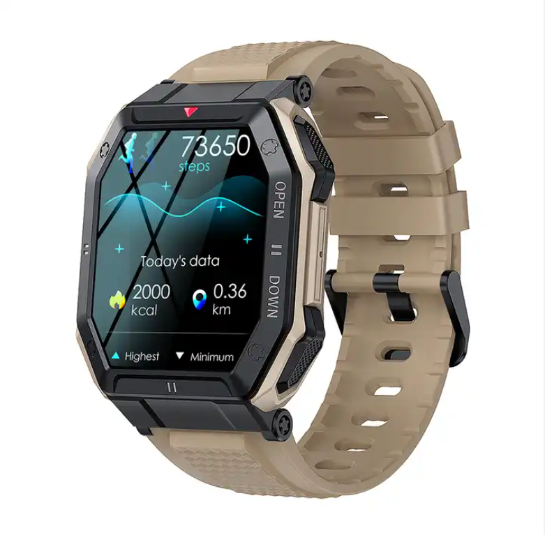 K55 Sports Smartwatch 350mah Smart Watch Men Bluetooth Call Fitness Watches Heart Rate IP68 Waterproof For Android IOS