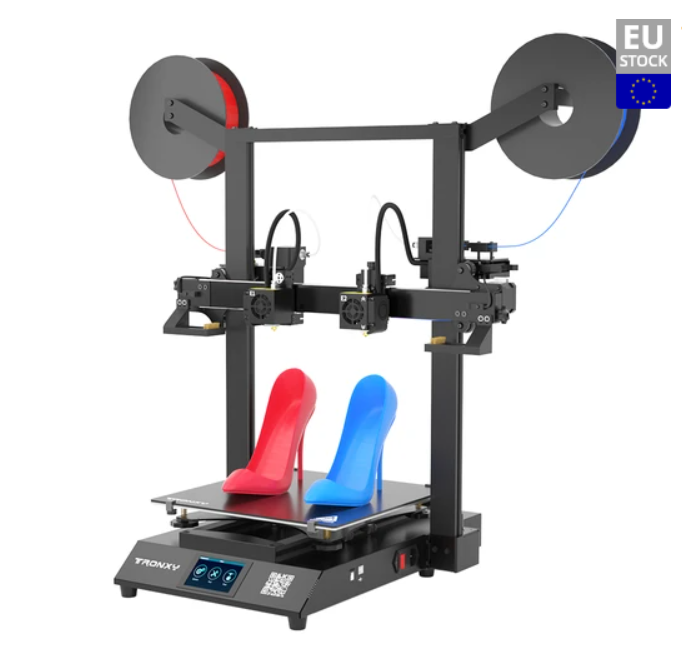 TRONXY Gemini S Dual Extruder 3D Printer Support Soluble PVA 32 Bit Silent Mainboard 300*300*390mm