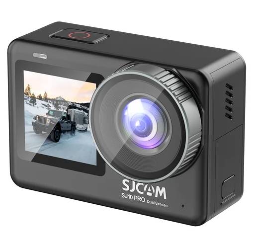SJCAM SJ10 Pro Sports &amp; Action Camera, 2.33&#039;&#039;+1.3&#039;&#039; Dual Screen 4K/60FPS, Waterproof up to 5m, 6-AXIS GYRO Stabilization