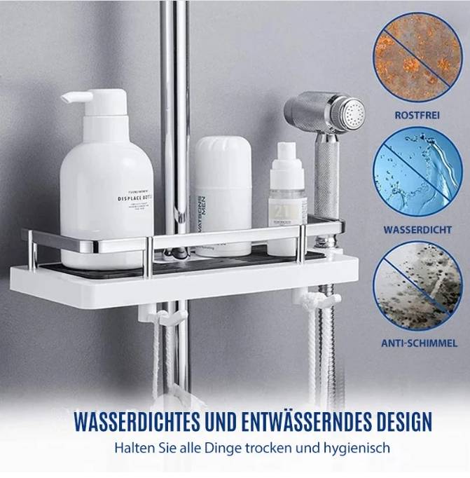Shower Rod Storage Rack