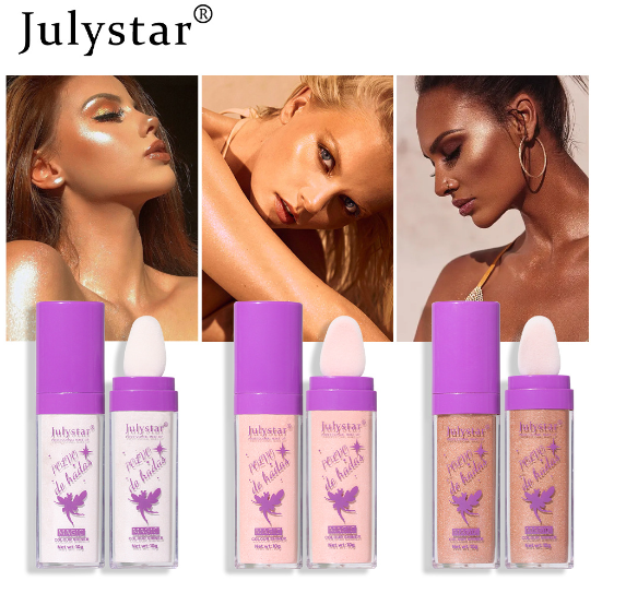 Julystar Fairy highlighting patting powder brighten the whole body highlighting powder finishing powder natural three-dimensional grooming cross-borde