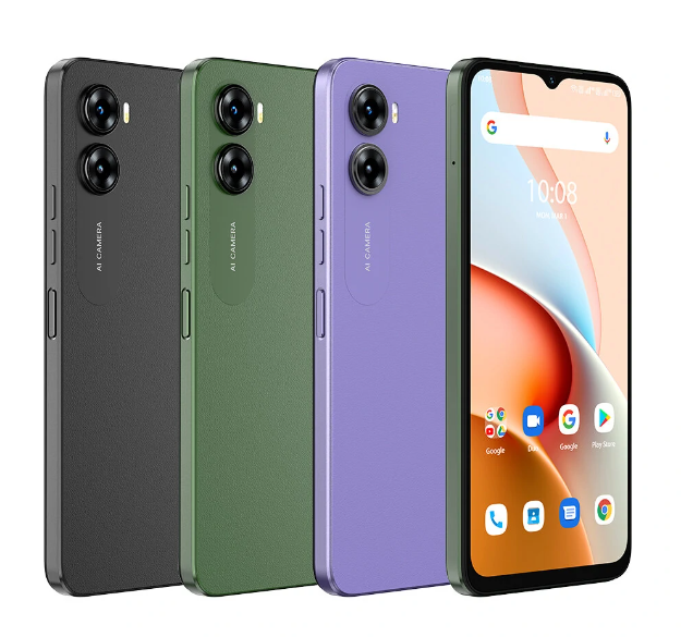 UMIDIGI G3 4GB RAM 64GB ROM 13MP Dual Camera 5150mAh 6.52 inch Android 13 Face Unlock Helio A22 Quad Core 4G Smartphone - Black EU Version