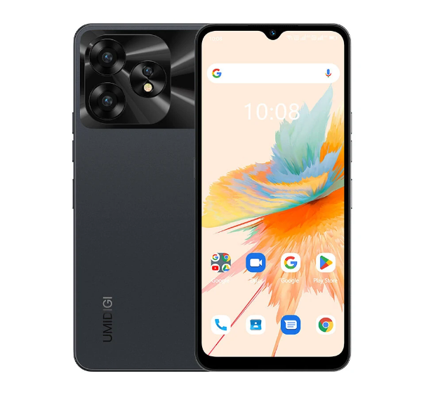 UMIDIGI A15 A15C 64MP Triple Camera 16GB 128GB 256GB 6.7 inch Android 13 5150mAh NFC Android 13 5000mAh Unisoc T616 Octa Core 4G Smartphone - Black Ot