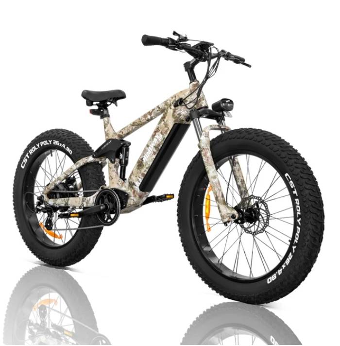 HIIMIWAY 48V 20AH Electric Bike Removable Battery 26&quot;×4.8&quot; Fat Tire Mountain Electric Bike for Adults Electric ebike