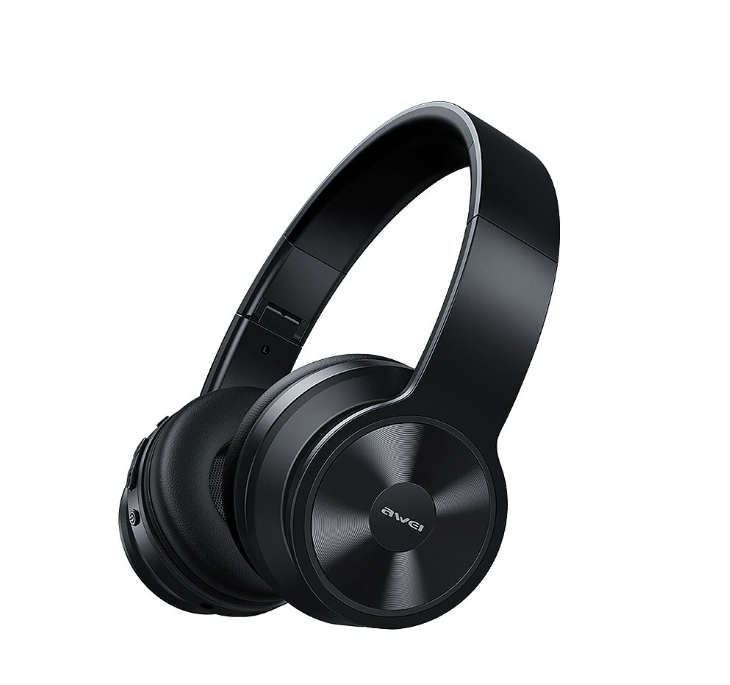 AWEI A996BL bluetooth 5.0 Headphone 40mm Moving Coil Unit with HD Microphone Built-in 300mAh Battery Retractable Beam Support AUX TF Card Wireless Hea