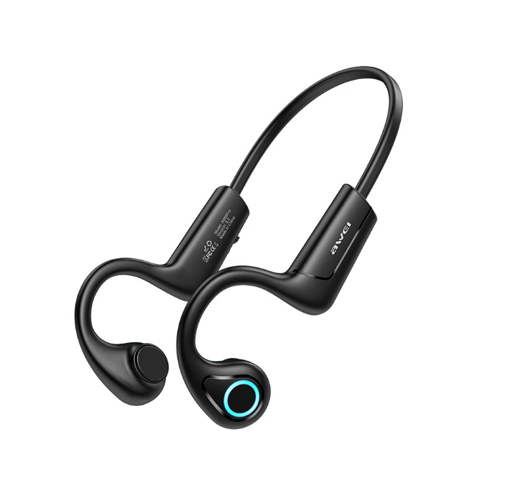 AWEI A886Pro Air Conduction Earphone bluetooth 5.2 HiFi Sound IPX4 Waterproof 18g 240mAh Battery Smart Touch Control Dual Device Link Sports Earhook E