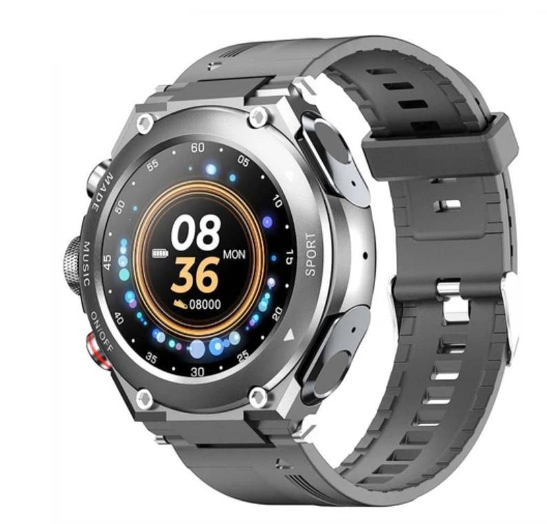 LEMFO T92 Smartwatch 1.28-inch IPS Color Full-Touch Screen Sports Watch with BT Earbuds