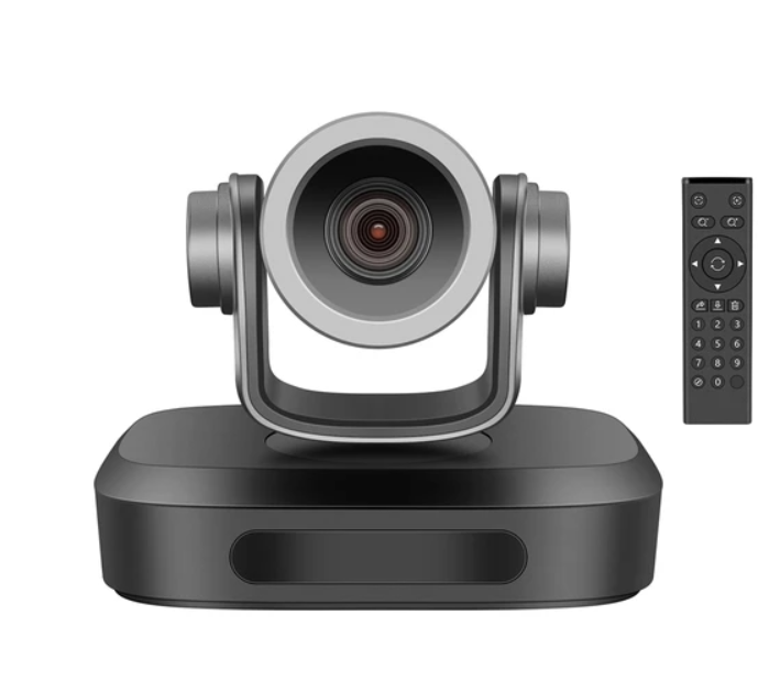 GUCEE G07-4K10X Webcam, 4K HD 10x Optical Zoom Auto Focus Built-in Microphone - Black, EU Plug