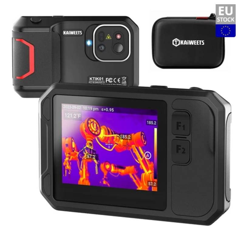 KAIWEETS KTI-K01 Thermal Imaging Camera, with Wi-Fi 3.5inch Touch-Screen, 256x192 Resolution, -4°F to 1022°F, 2100mAh Battery, IP54 Waterproof, Auto P
