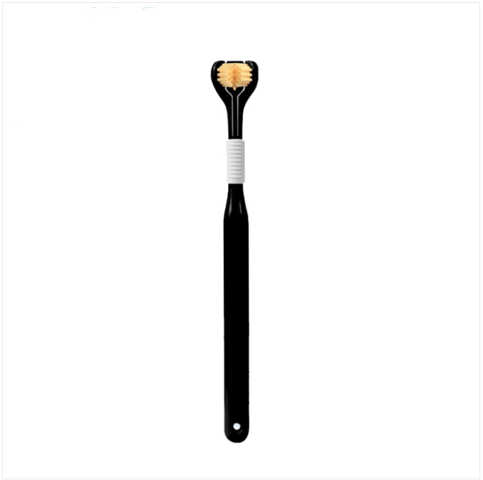 Arina Three-sided toothbrush Three-head toothbrush Soft bristles 360 degrees clean V-type efficient toothbrush for adults and children
