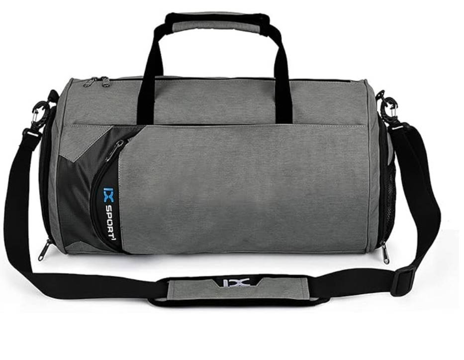 Laurio 30L Waterproof Travel Suitcase with Separate Shoe Compartment for Men and Women Sports Gym Bag