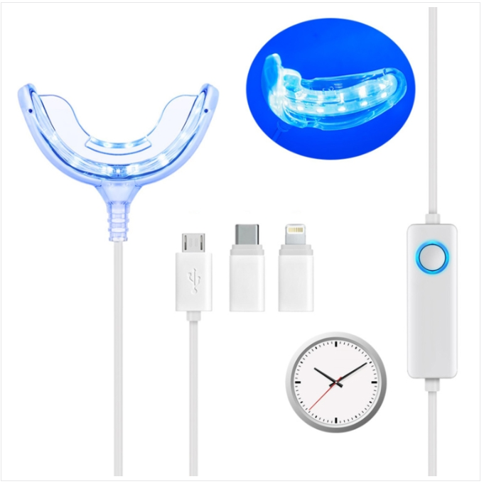 Wire control model 25 minutes timing 16 LED Blue light Tooth set accessories (white)
