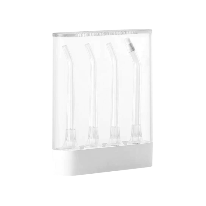 4 original MI Mijia electric tooth flusher nozzle for HCB6415 (Color: white)
