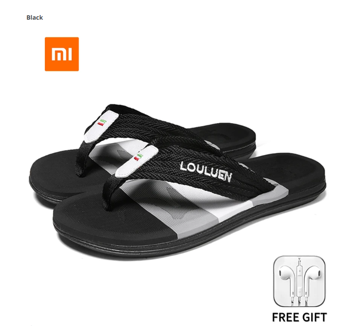 Xiaomi Youpin Summer Men&#039;s Shoes Flip Flops Men Slipper Non-leather Casual Shoes Soft PVC Light Large Sized 39-45