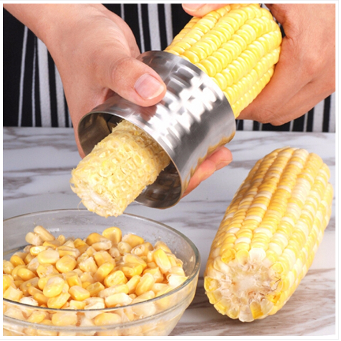 Round 304 stainless steel household corn husker