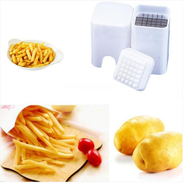 Q-314 Multi-Functional Kitchen Gadget Potato Slicer (Color: White)