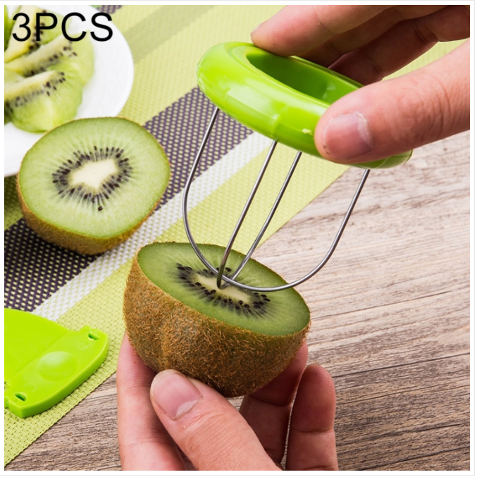 3 a sell ABS+ stainless steel kiwifruit peeler kiwi special divider fruit peeler, color random delivery